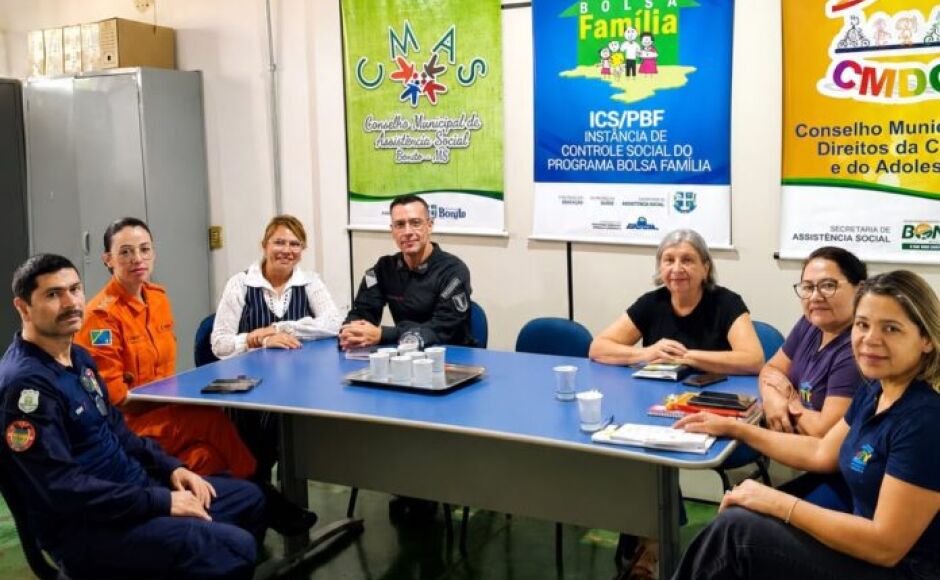 Reunião com Conselho Tutelar e forças de segurança define ações conjuntas para os próximos meses 