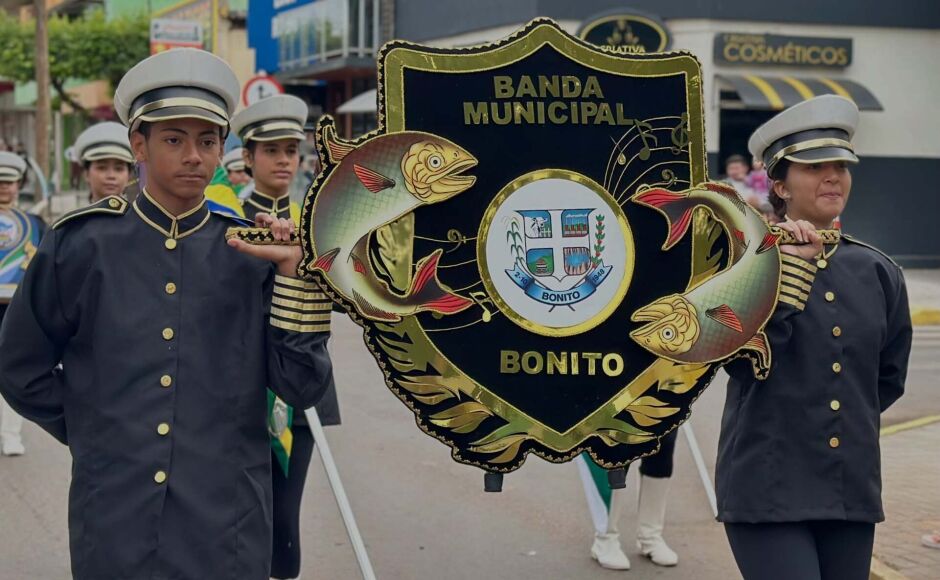 Bonito celebra Independência do Brasil com Cortejo Cívico e homenagem à Banda Municipal