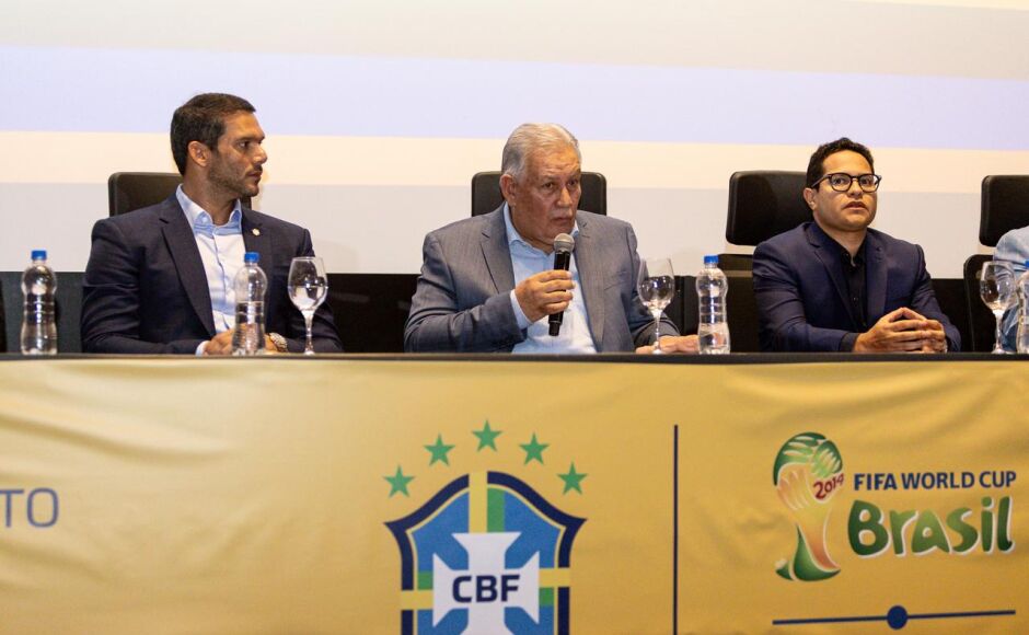Presidente da CBF, Samir Xaud é homenageado durante agenda institucional em Campo Grande