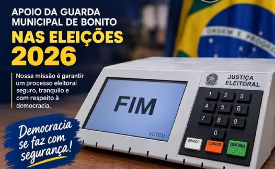Guarda Municipal de Bonito reforça segurança durante as eleições 2026
